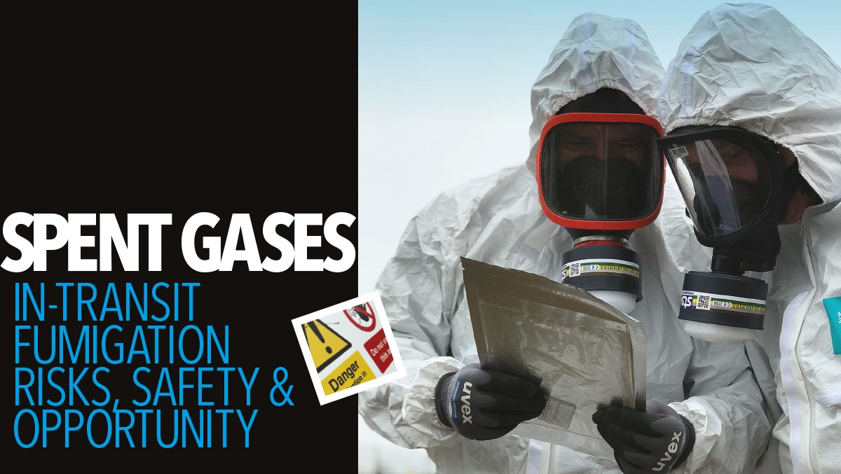 Spent gas in-transit fumigation risks, safety and oppertunity Spent gas in-transit fumigation risks, safety and oppertunity
